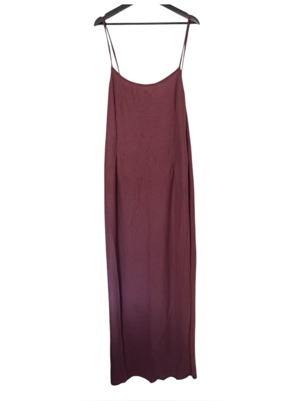 PrettyLittleThing Plus Sleeveless Rose Waffle Knit Maxi Beach Dress Size UK 20
